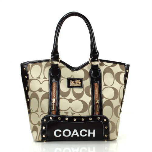 Coach Madison Signs Large Apricot Totes FEM | Women - Click Image to Close